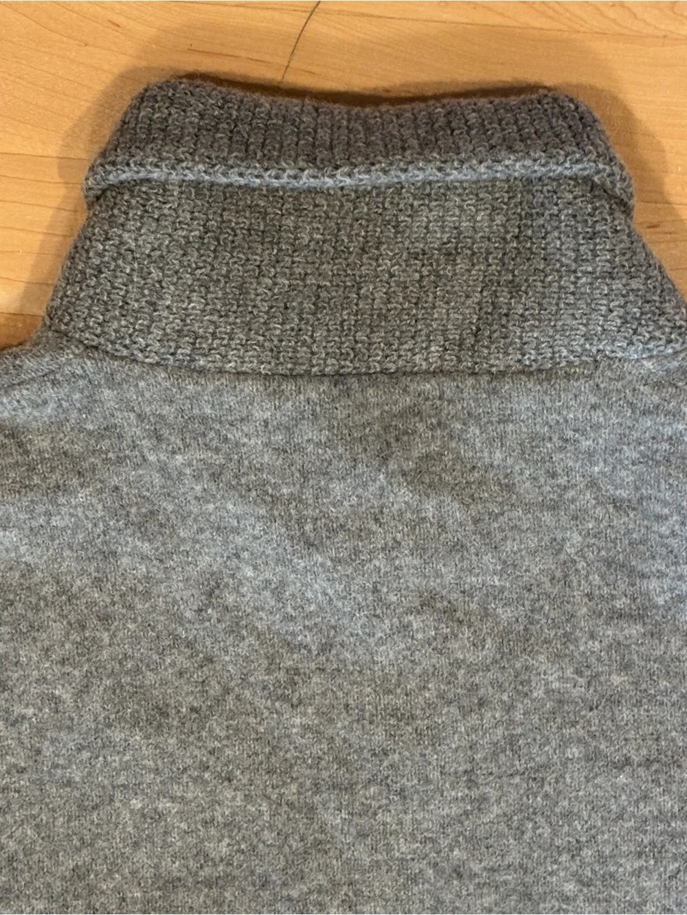 NWT - J. Crew Gray Shawl-Collar 100% Lambswool Sweater Chore Jacket Size L